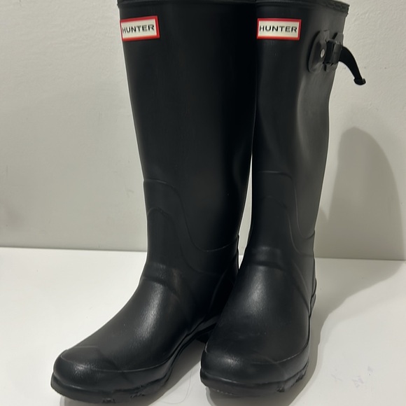 Hunter Field Huntress Rubber Women's Tall Boots Size 7M/8F EUC - Picture 2 of 9